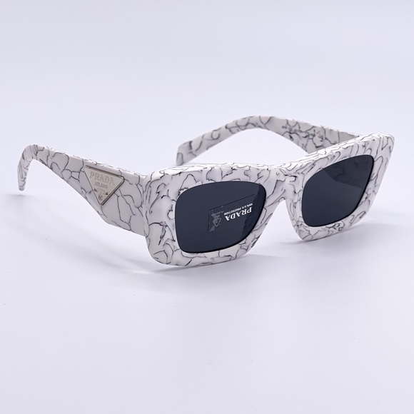 NEW PRADA WHITE CAT EYE WOMEN SUNGLASSES PR13ZS 17D5S0 - Picture 3 of 14